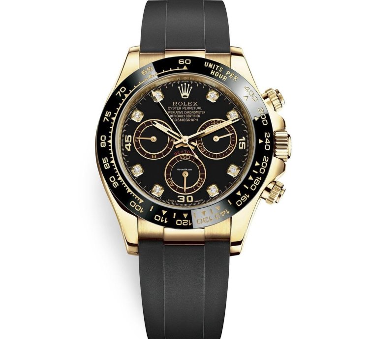 Rolex Daytona Unworn Full Set Black Diamonds Dial 116518ln
