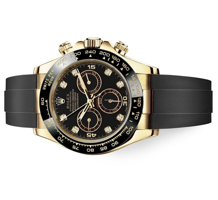 Rolex Daytona Unworn Full Set Black Diamonds Dial 116518ln