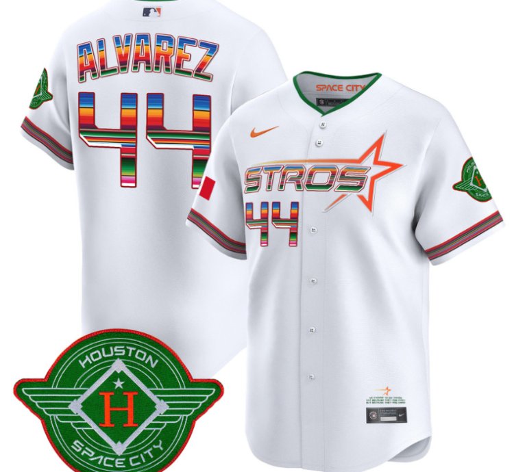 Yordan Álvarez Jersey 44 Astros 2025 City Connect Mexico Vapor Premier Limited Stitched White