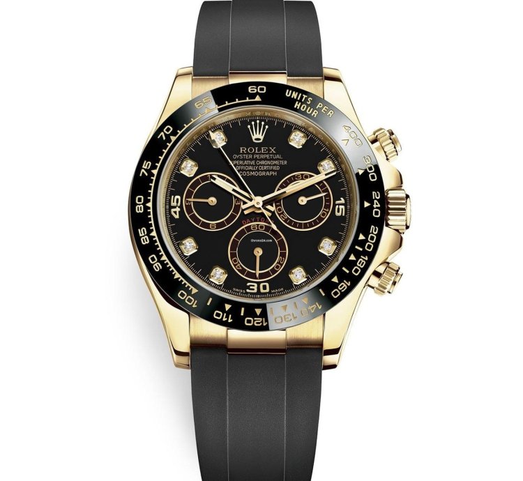 Rolex Daytona Unworn Full Set Black Diamonds Dial 116518ln