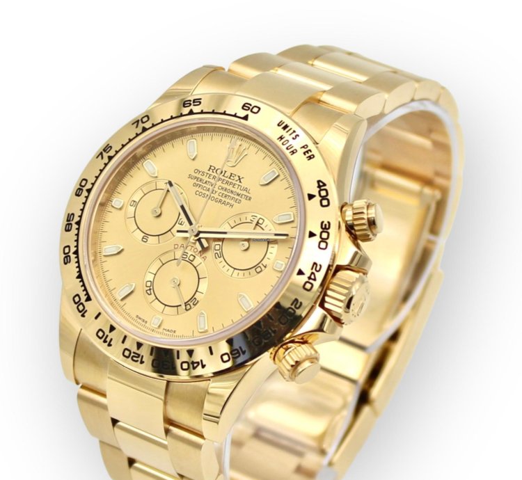Rolex Daytona Unworn Full Set Gold Dial 116508