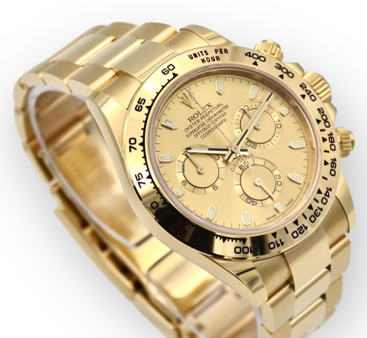 Rolex Daytona Unworn Full Set Gold Dial 116508