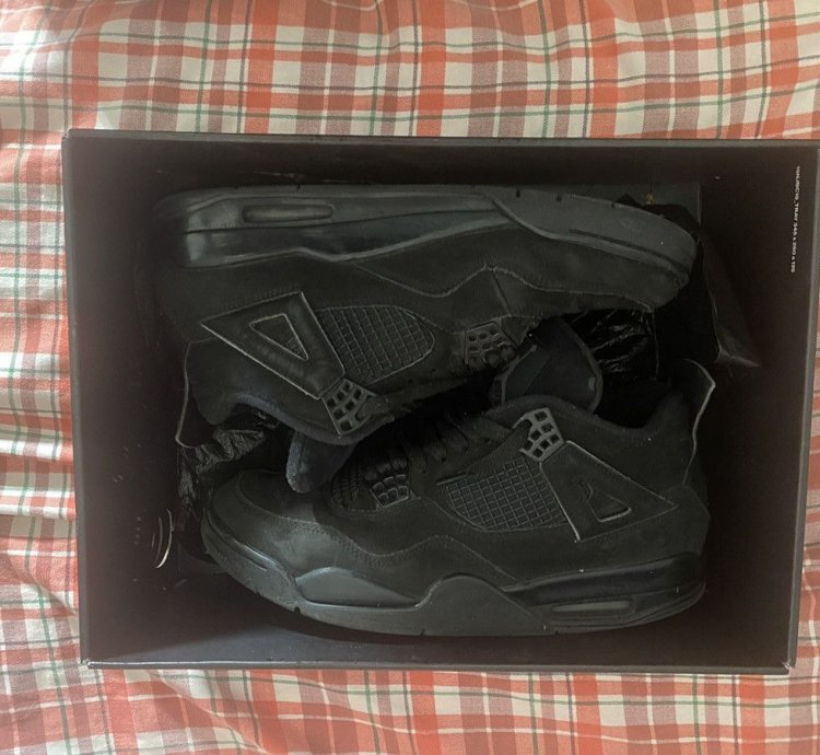 Nike Air Jordan 4 Retro 2020 Black Cat Us Size 9 5