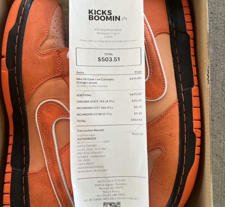 Nike Sb Dunks Low Orange Lobsters