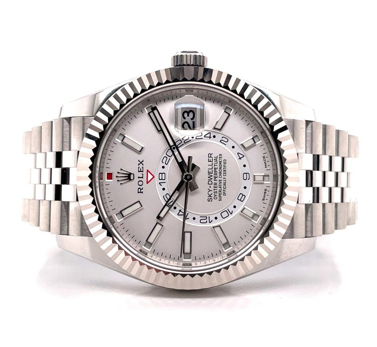 Rolex Sky-dweller White Jubilee Bracelet 326934 2021 Box And Papers Unworn