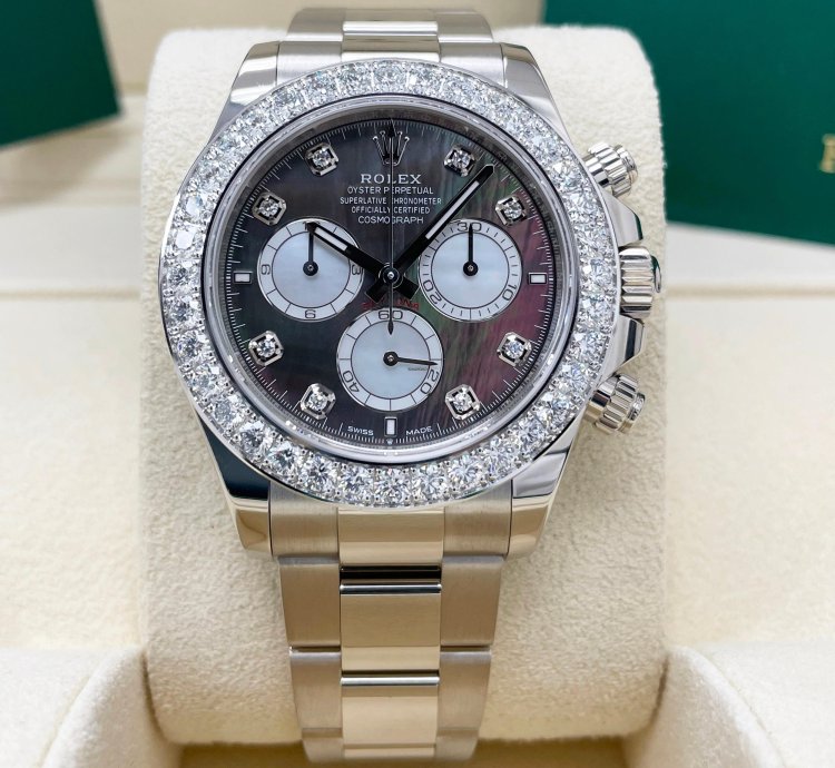 Rolex Daytona Unworn Mother Of Pearl 126579rbr Cosmograph Daytona Diamond Factory Diamond Bezel