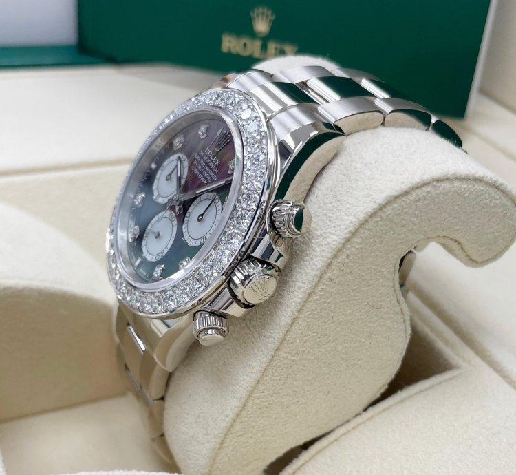 Rolex Daytona Unworn Mother Of Pearl 126579rbr Cosmograph Daytona Diamond Factory Diamond Bezel