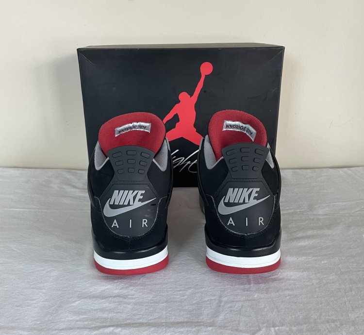 Nike Air Jordan 4 Retro Og Bred 2019 Men Us Size 10 5