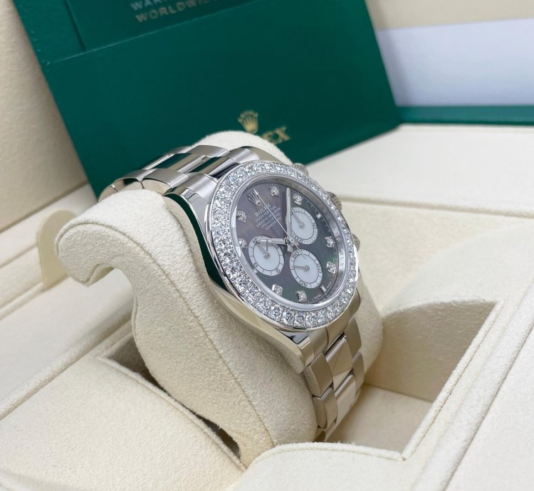 Rolex Daytona Unworn Mother Of Pearl 126579rbr Cosmograph Daytona Diamond Factory Diamond Bezel