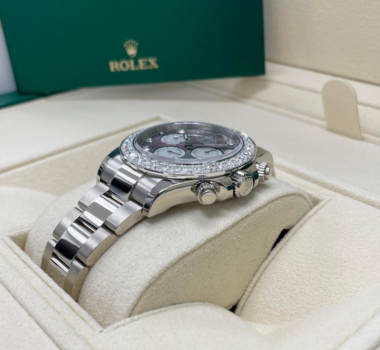 Rolex Daytona Unworn Mother Of Pearl 126579rbr Cosmograph Daytona Diamond Factory Diamond Bezel
