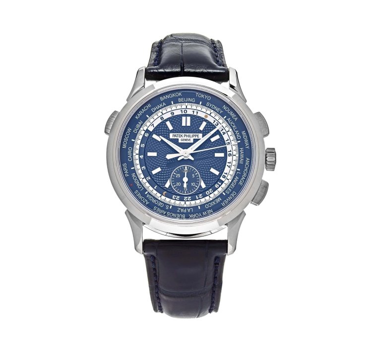 Patek Philippe World Time Chronograph Complications 5930g-010 World Time Flyback Chronograph White Gold Blue Dial 2022