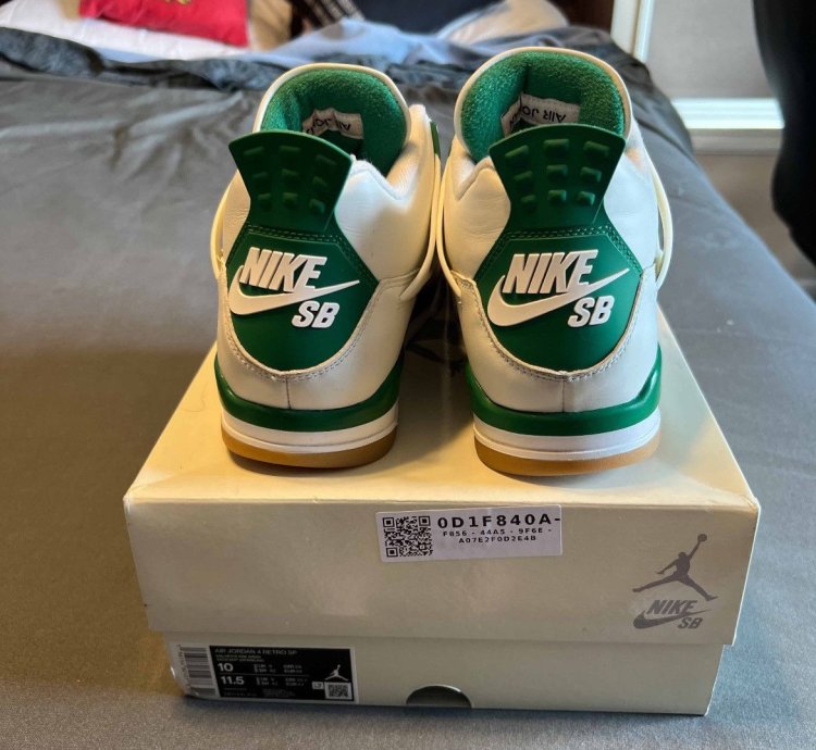 Nike Air Jordan 4 Retro Sb Pine Green Size 10 Dr5415 103