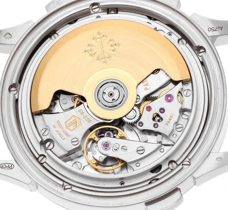 Patek Philippe World Time Chronograph Complications White Gold Mens Watch 5930 Box Papers