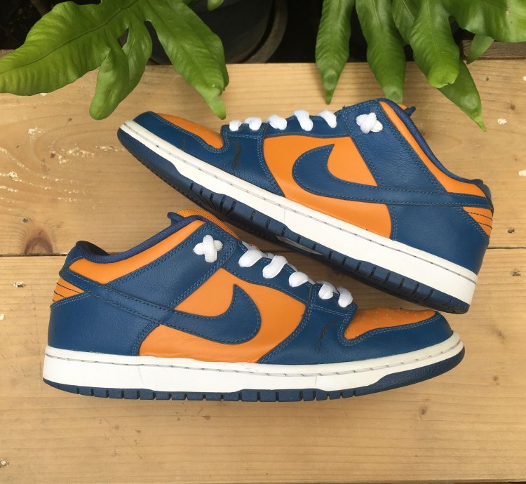 Rare Sample Nike Sb Dunk Low Sunset French Blue 2010