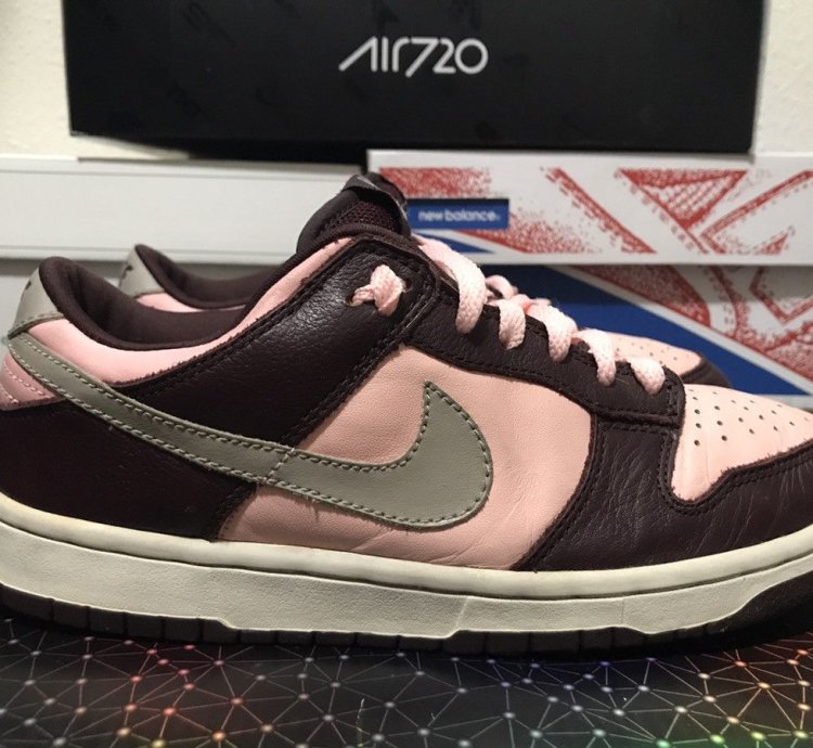 Rare Women Nike Sb Dunk Low Mahogany Uncherry Pink Storm
