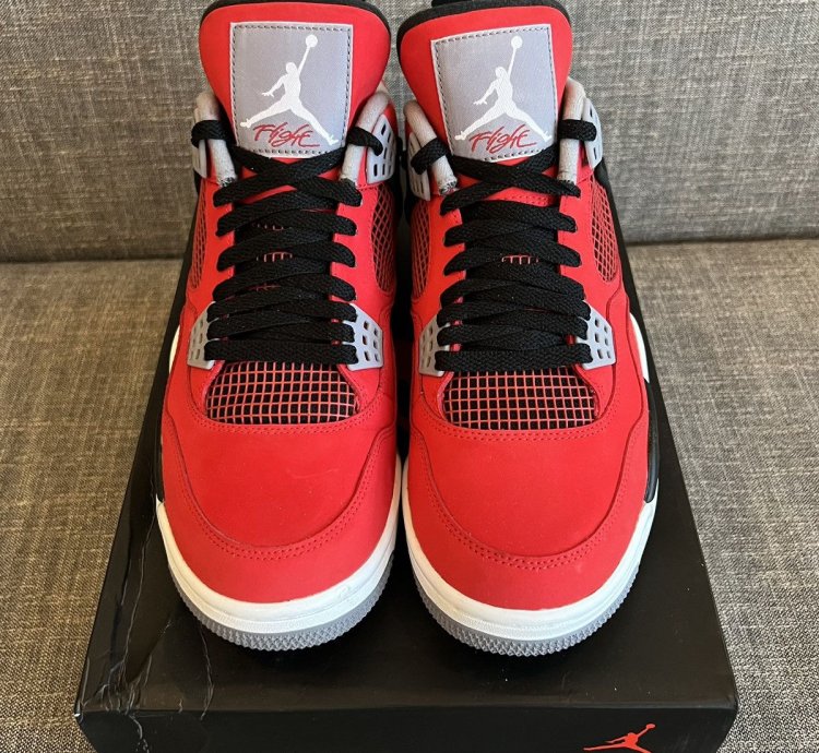 Nike Air Jordan 4 Retro Toro Bravo Sneakers Shoes Men 9 5