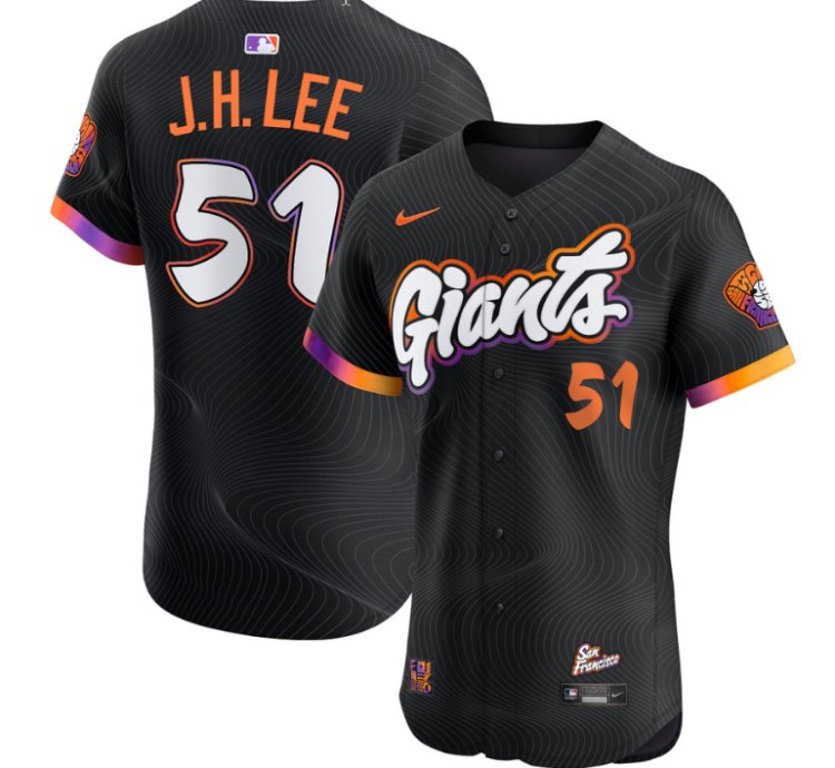 Jung Hoo Lee Jersey 51 San Francisco Giants 2025 City Connect Vapor Premier Elite Stitched