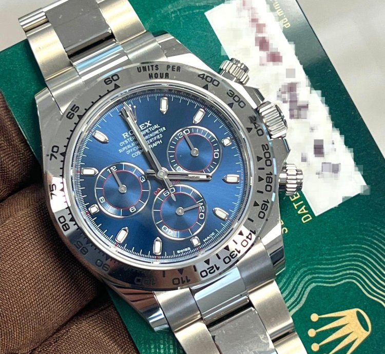 Rolex Daytona Unworn White Gold 116509 Cosmograph Daytona 40mm Blue Dial Oyster Bracelet
