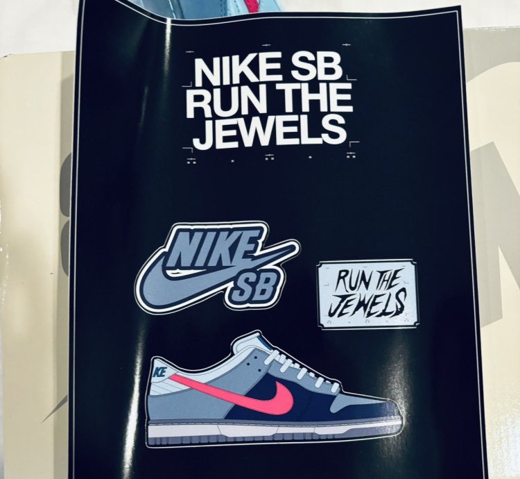 Run The Jewels Nike Sb Dunk Low 4 20 Poster Sticker