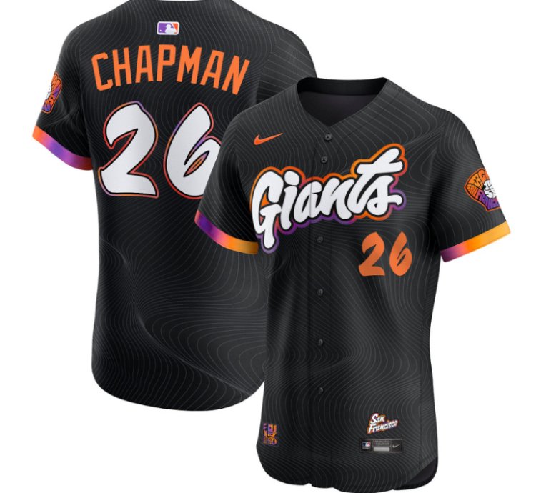 Matt Chapman Jersey 26 San Francisco Giants 2025 City Connect Vapor Premier Elite Stitched