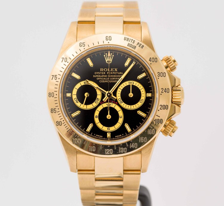 Rolex Daytona Vintage 1995 Cosmograph Daytona Zenith Movement Yellow Gold 40mm 16528 - Rare