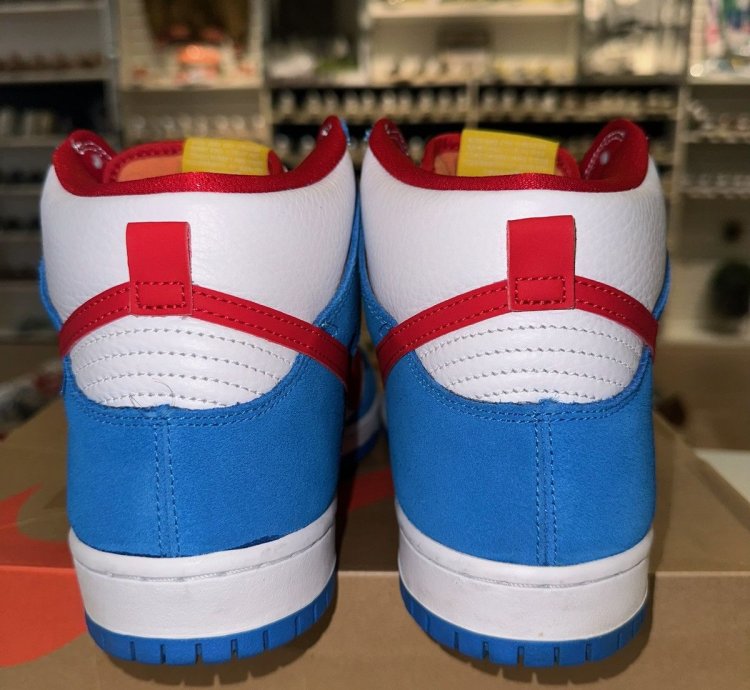 Size 10 - Nike Sb Dunk High Doraemon Ci2692-400 Skate Shoe