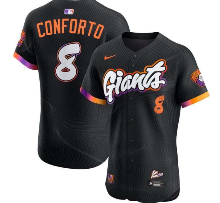 Michael Conforto Jersey 8 San Francisco Giants 2025 City Connect Vapor Premier Elite Stitched