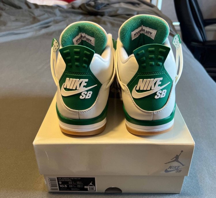 Nike Air Jordan 4 Sb Pine Green Size 9 Dr5415 103