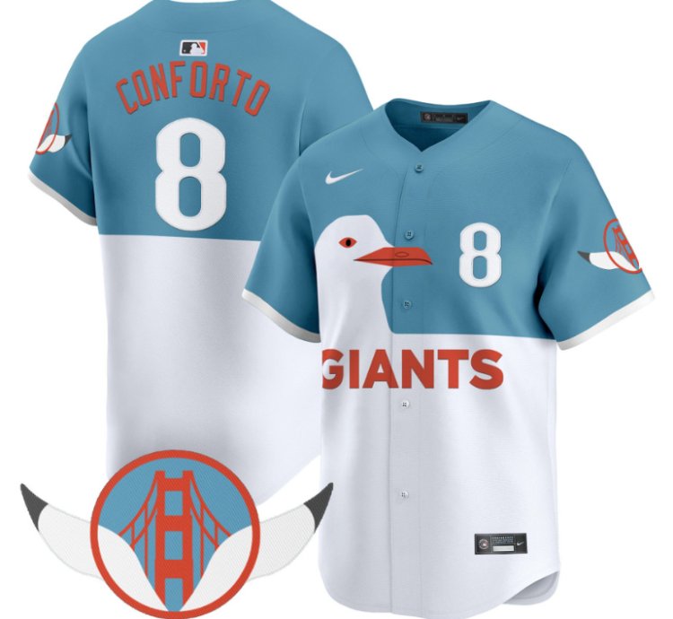 Michael Conforto Jersey 8 San Francisco Giants Seagull 2025 Vapor Premier Limited Stitched