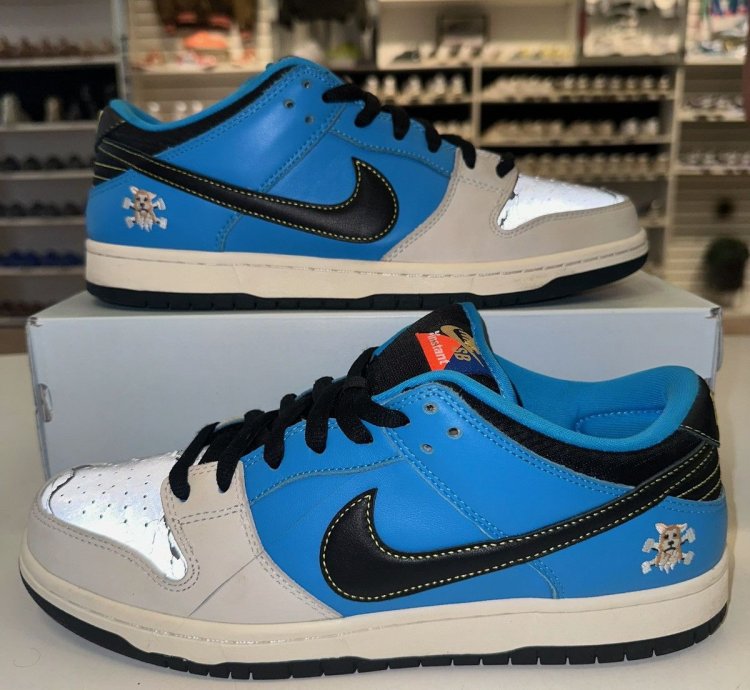 Size 11 - Nike Sb Dunk Low Pro Qs Instant Blue Hero