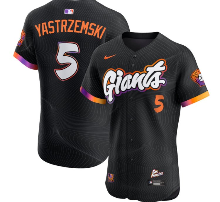 Mike Yastrzemski Jersey 5 San Francisco Giants 2025 City Connect Vapor Premier Elite Stitched