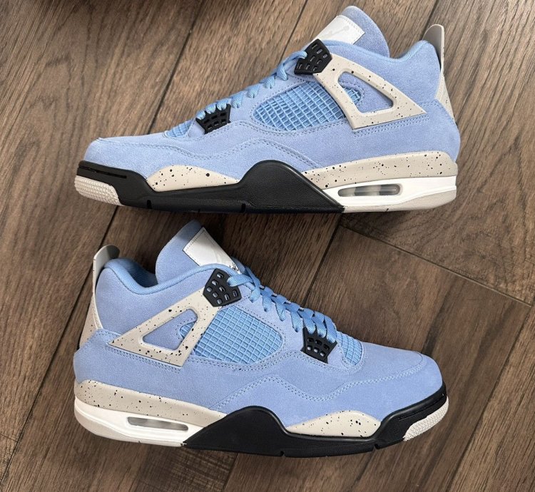 Nike Air Jordan 4 University Blue Unc Sz 11 New