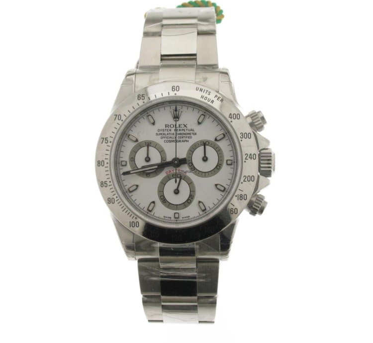 Rolex Daytona White 116520 Nos Serial Luminova Lc 532 Saudi Arabia