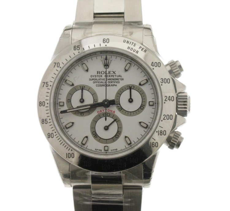 Rolex Daytona White 116520 Nos Serial Luminova Lc 532 Saudi Arabia