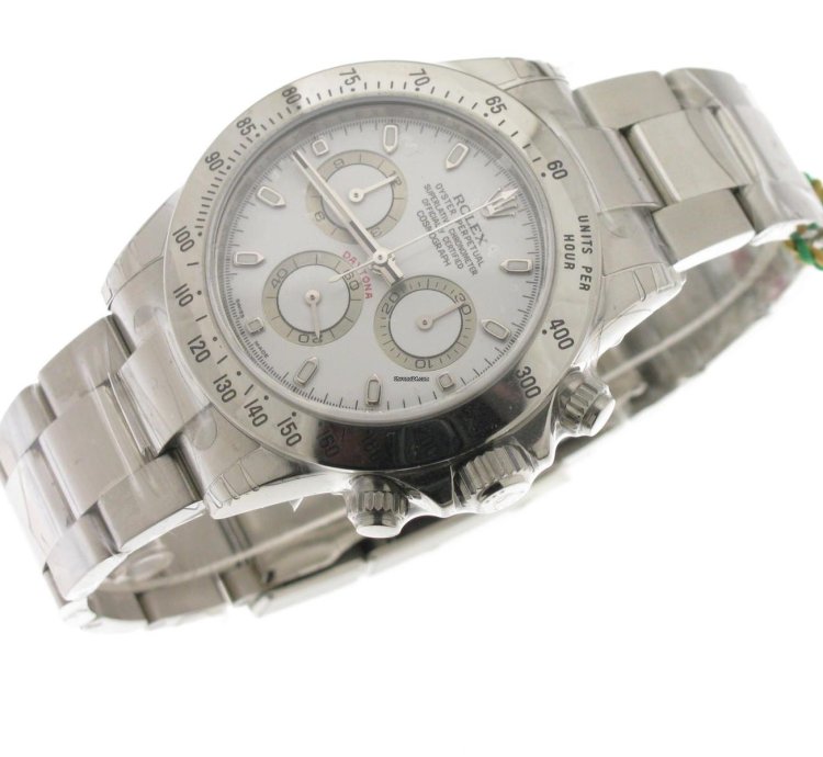 Rolex Daytona White 116520 Nos Serial Luminova Lc 532 Saudi Arabia