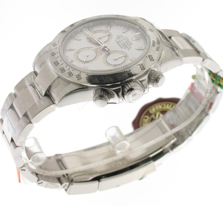 Rolex Daytona White 116520 Nos Serial Luminova Lc 532 Saudi Arabia