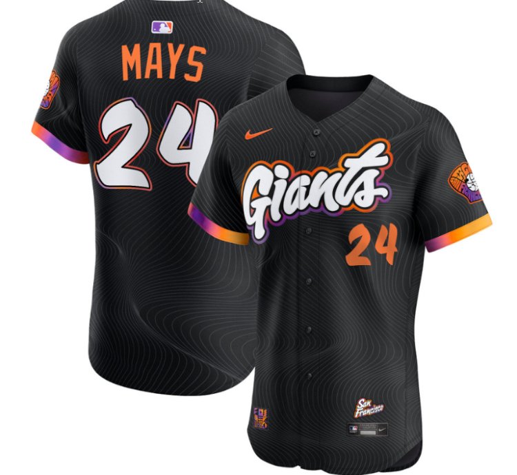 Willie Mays Jersey 24 San Francisco Giants 2025 City Connect Vapor Premier Elite Stitched