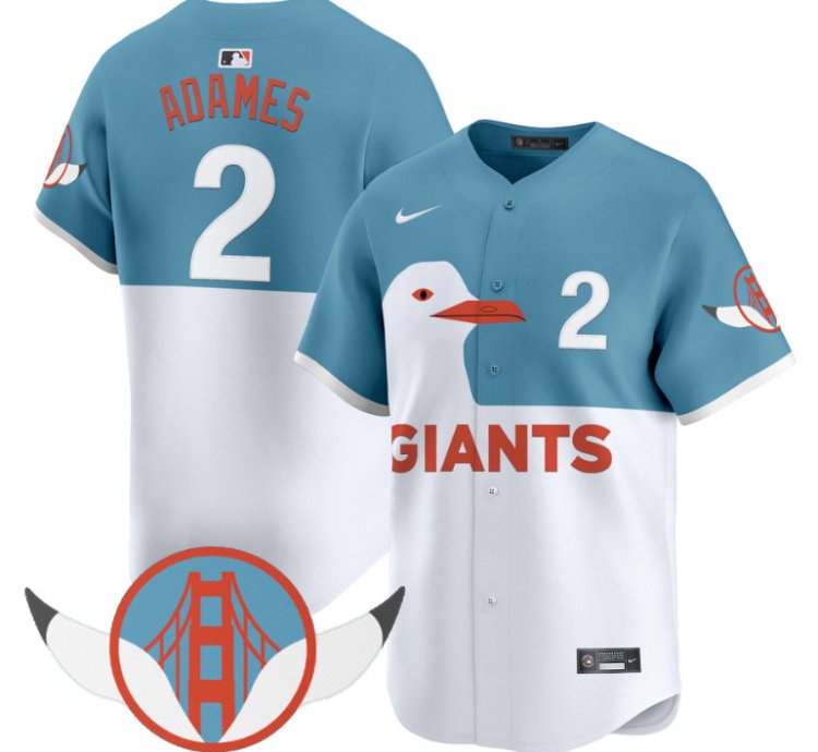 Willy Adames Jersey 2 San Francisco Giants Seagull 2025 Vapor Premier Limited Stitched
