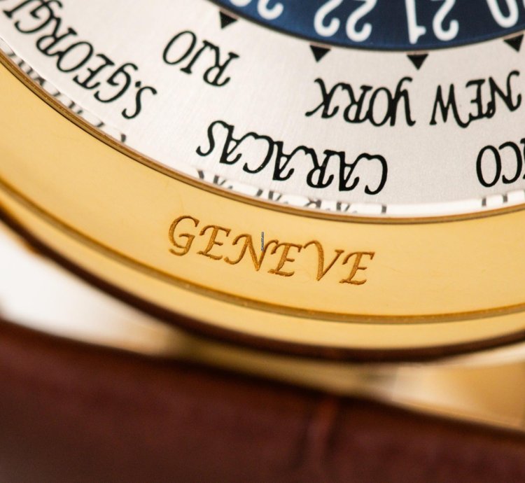 Patek Philippe World Time Cloisonn Ref 5131j-001 18k Yellow Gold Folding Clasp Box Papers Bj-2010 Excellent