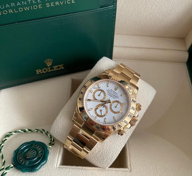 Rolex Daytona White Aph Chromalight 116528 New Stickers Last Production