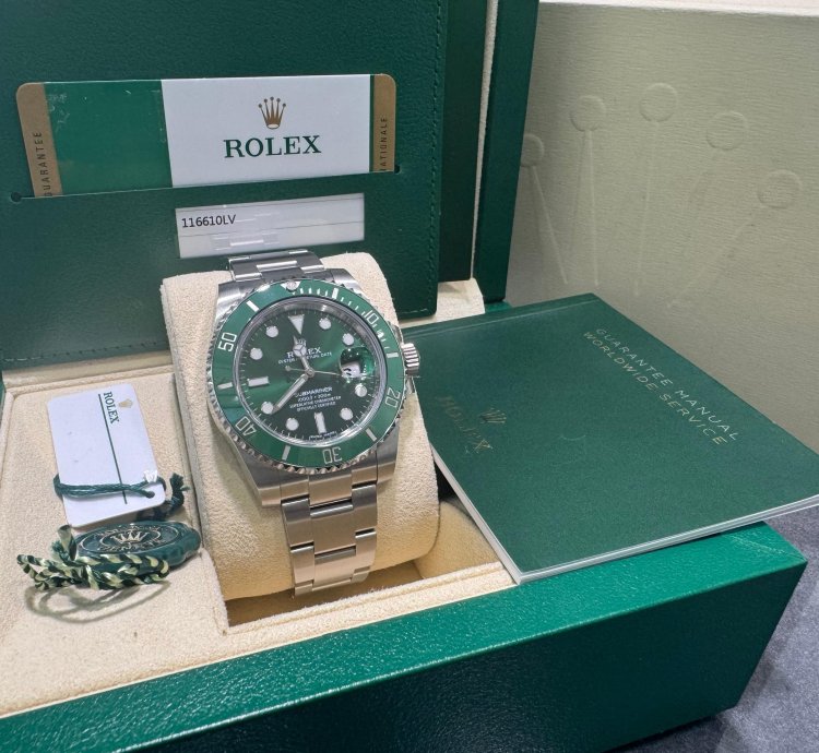 Rolex Submariner Date 116610lv 2019 Hulk 40mm Oyster Full Set Unworn