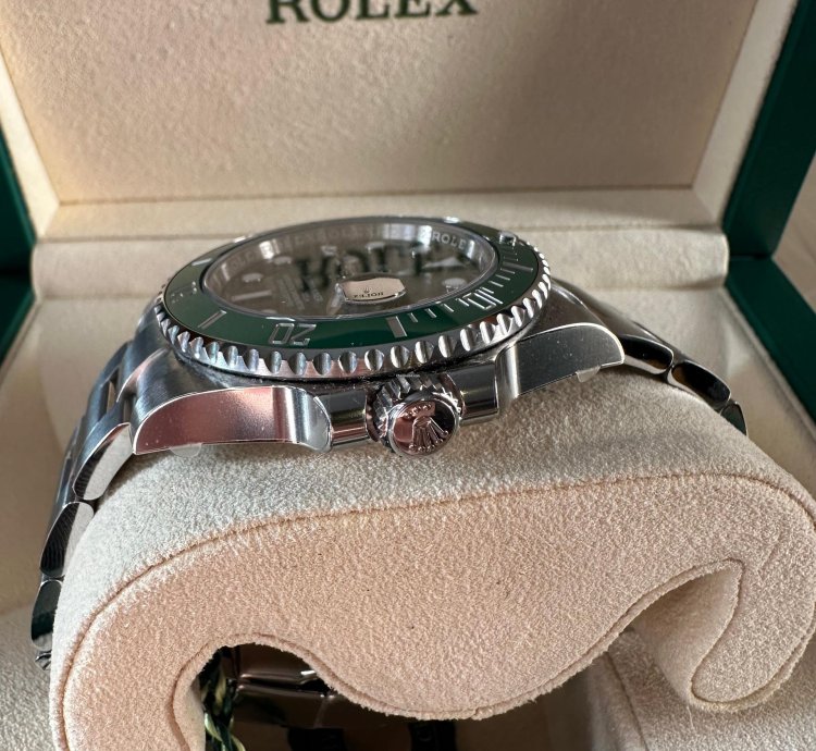 Rolex Submariner Date 116610lv Hulk Full Set Full Stickers Qr Code Italiano