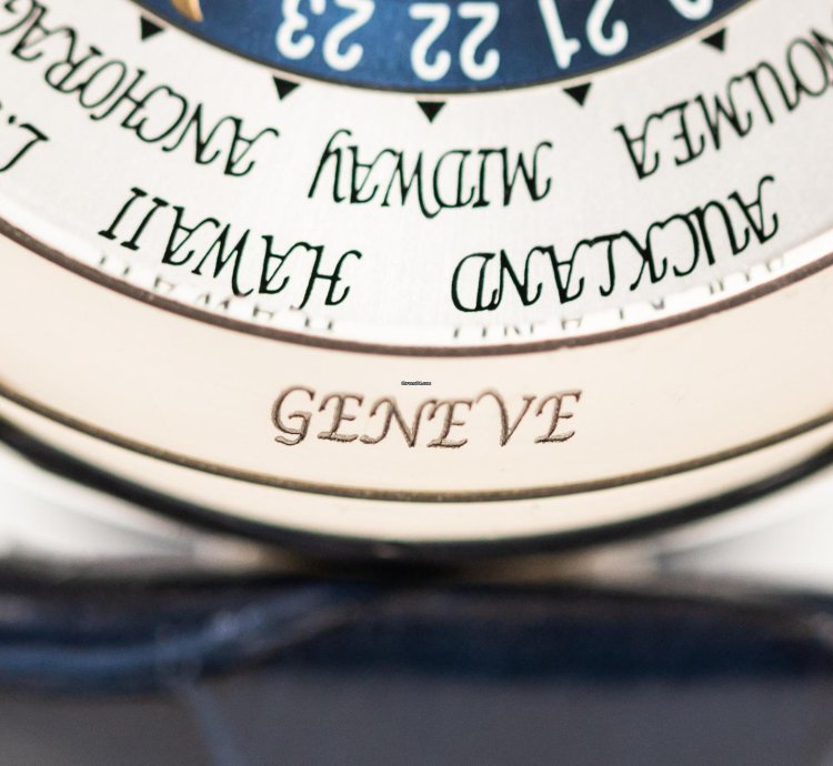 Patek Philippe World Time Cloisonn Ref-5131g-001 18k White Gold Folding Clasp Box Papers Bj-2011 Germany Excellent