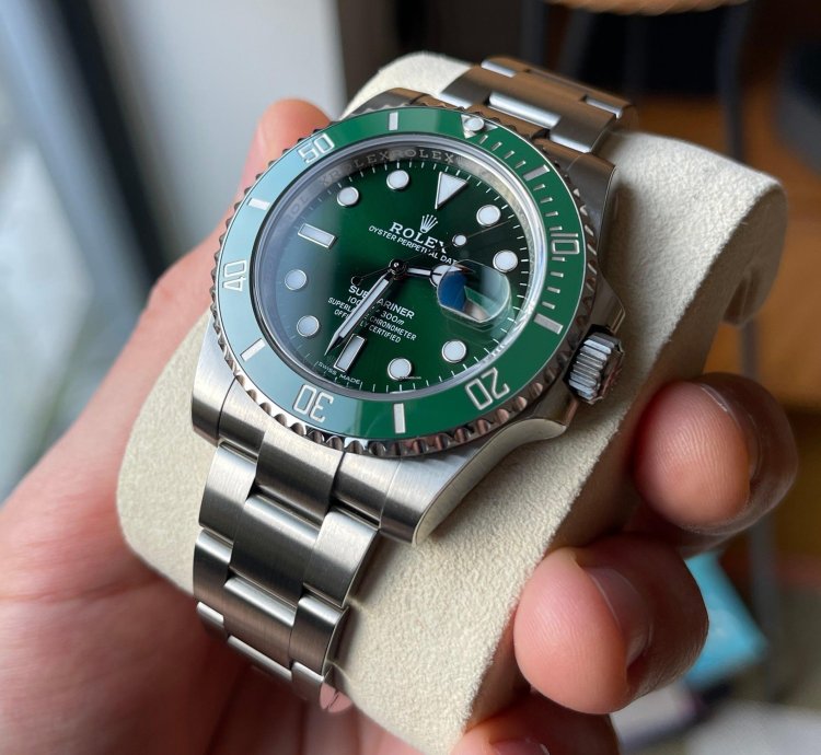Rolex Submariner Date 116610lv Hulk Full Stickers Barcode