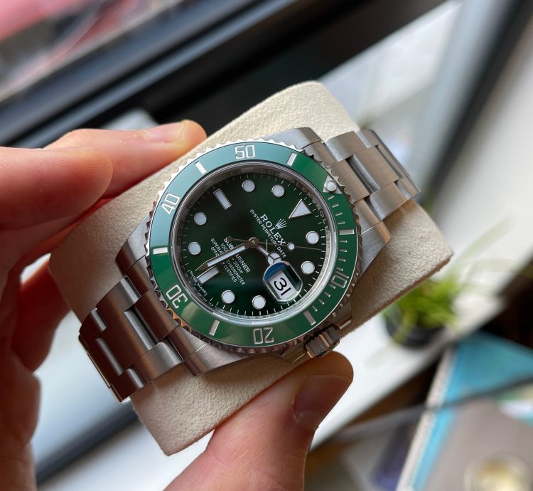 Rolex Submariner Date 116610lv Hulk Full Stickers Barcode