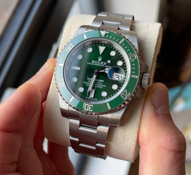 Rolex Submariner Date 116610lv Hulk Full Stickers Barcode