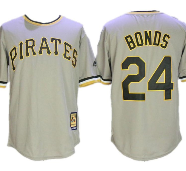 Pittsburgh Pirates Barry Bonds Gray Throwback Pullover Jersey