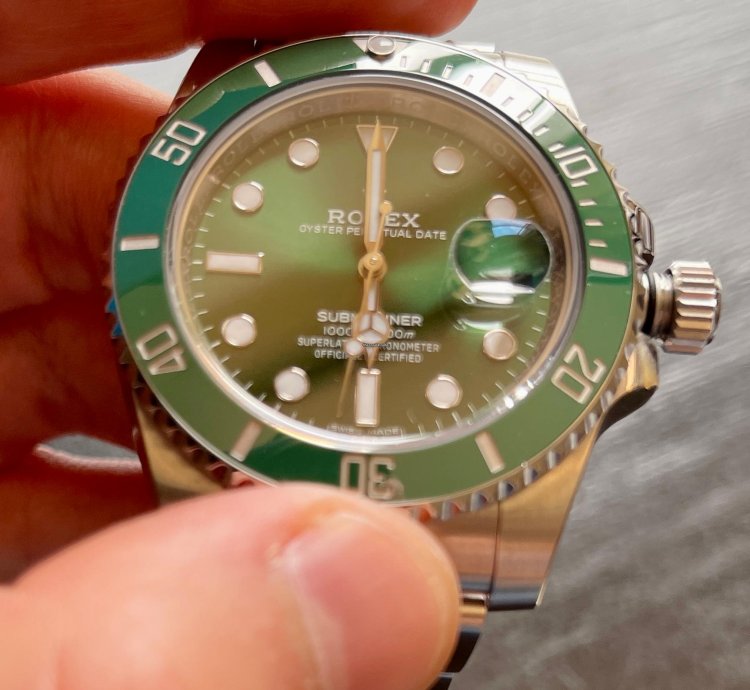 Rolex Submariner Date 116610lv Hulk Full Stickers Barcode