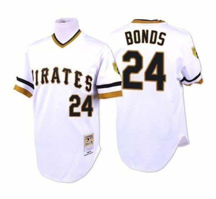 Pittsburgh Pirates Barry Bonds White 1971 Throwback Pullover Jersey