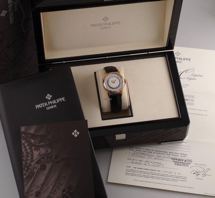 Patek Philippe World Time Complications 5110r-001 World Time Tiffany Co